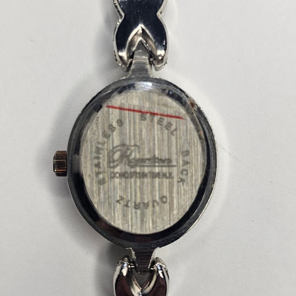 Vintage ROYALTON Rhinestone Gold Silver Women's WATCH New Gift As Is Rare NOS - Picture 7 of 10